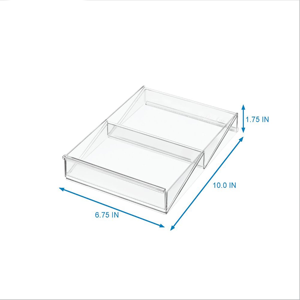 The Home Edit Angled Expandable Drawer Organizer The Container Store